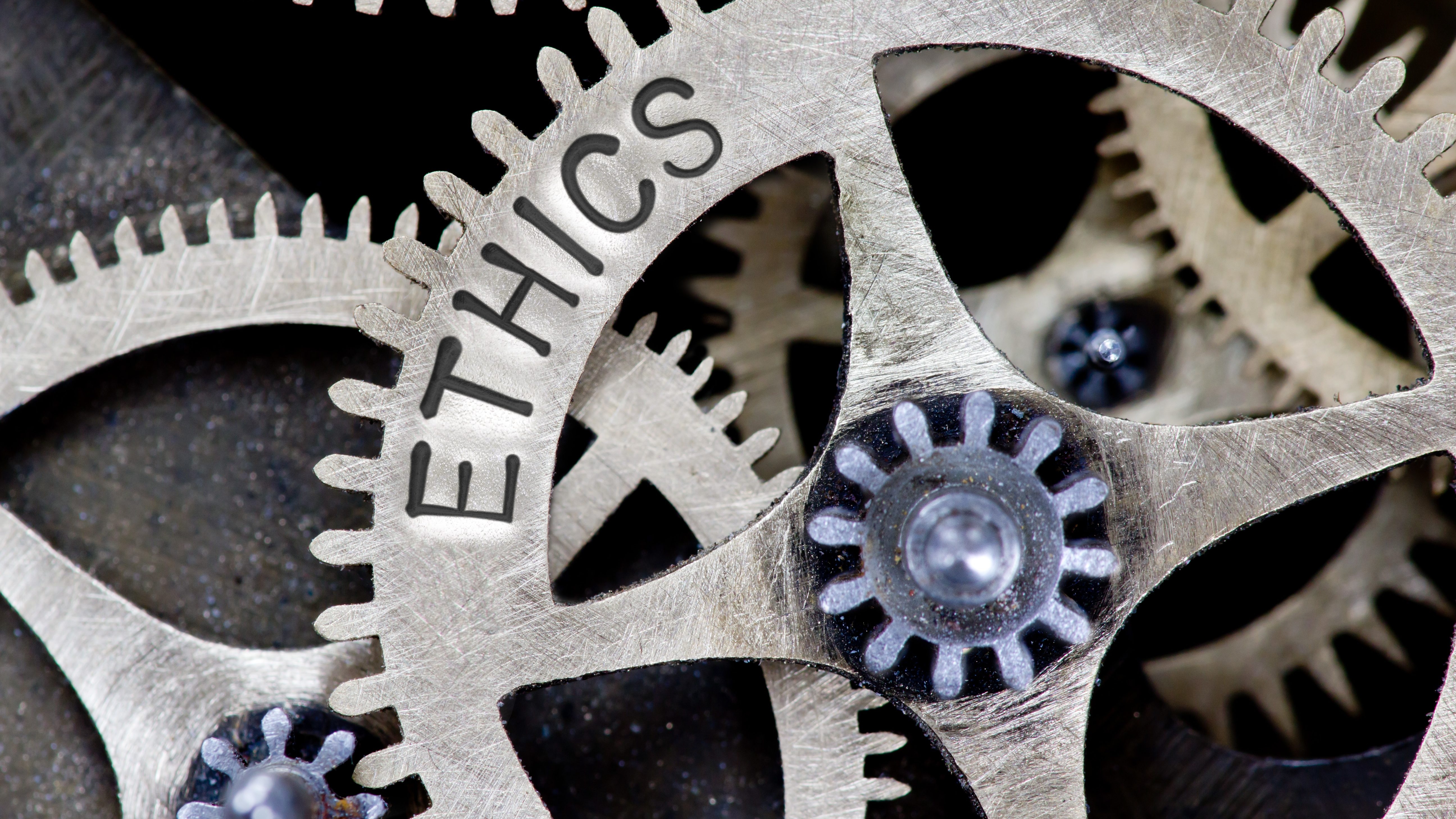 Ethics Cog Stock Photo