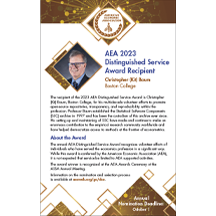 AEA Distinguished Service Award